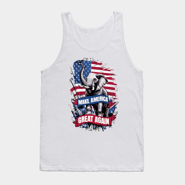 Make America Great Again - MAGA Tank Top by BobaTeeStore